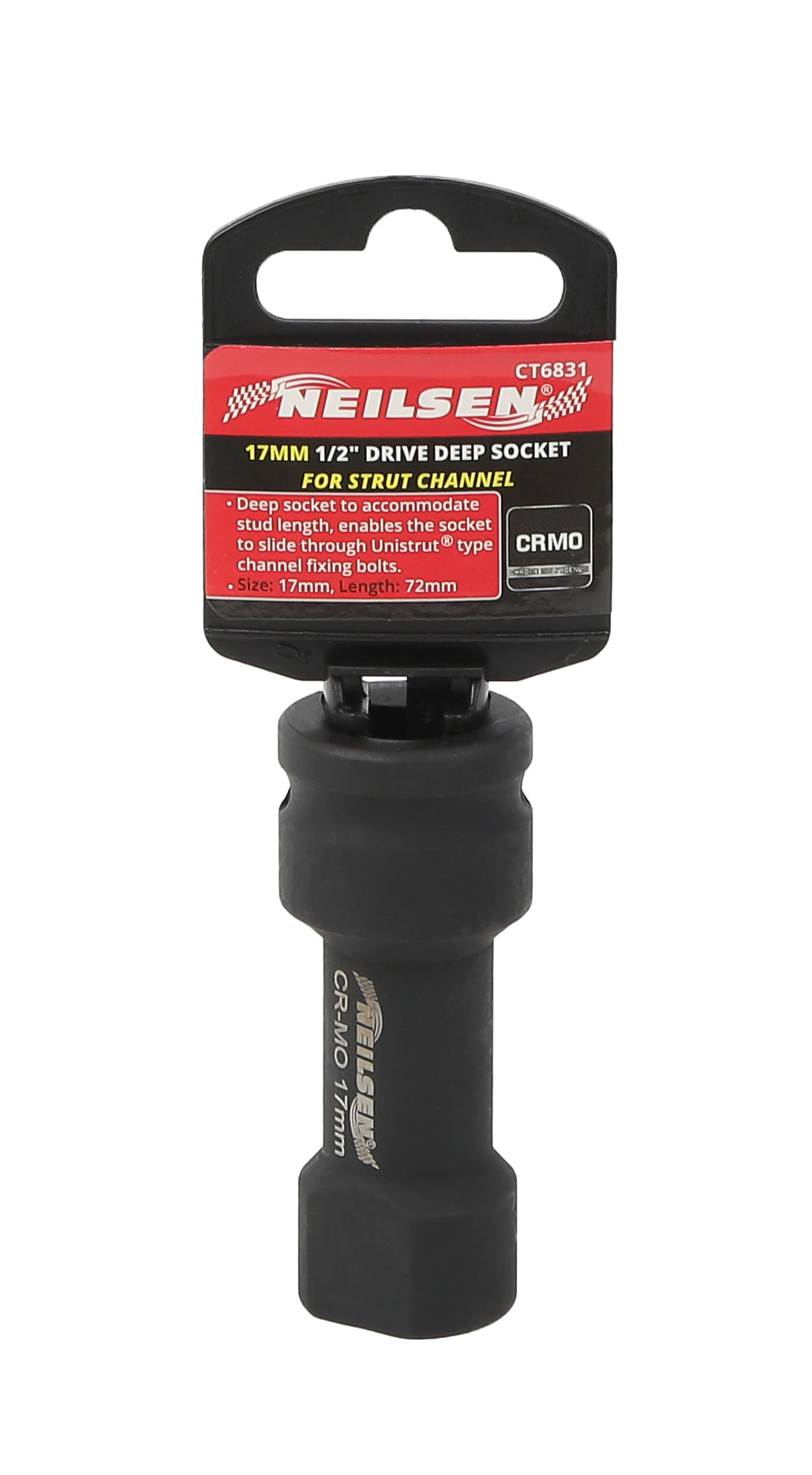 CT6831 - 17mm 1/2" Drive Deep Socket for Strut Channel