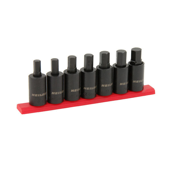 CT6854 - 7pc 1/2 Inch Dr Impact Hex Bit Socket Set SAE - 38"- 3/4"