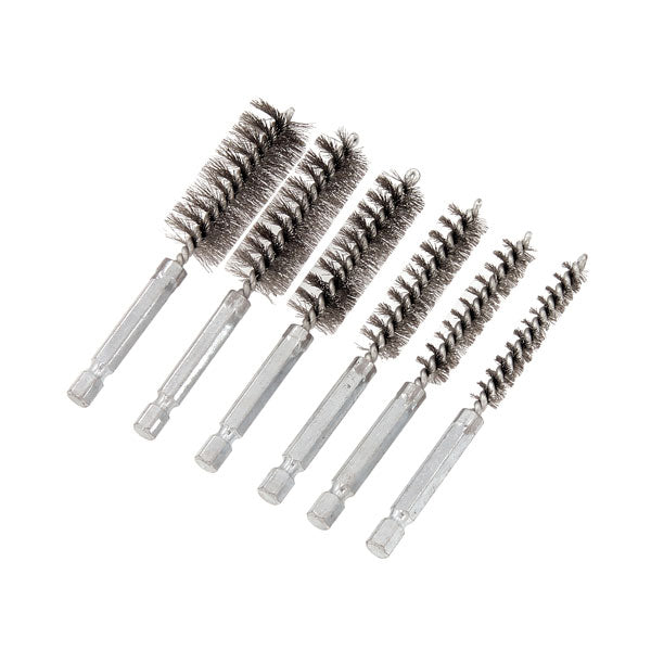 CT6930 - 6pc Stainless 1/4inch Hex Wire Brush For CT2572
