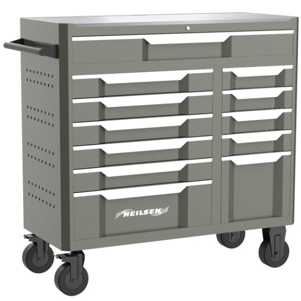 CT6940 - 42inch 12 Drawer Roller Mobile Tool Cabinet With Stainless Steel Top