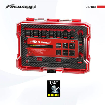 CT7108 - 19pc Impact Socket Set 1/4"DR