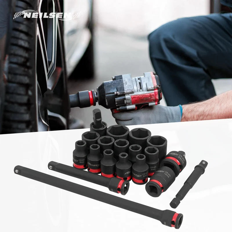 CT7108 - 19pc Impact Socket Set 1/4"DR