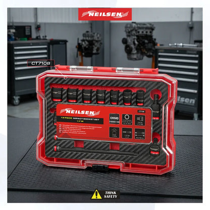 CT7108 - 19pc Impact Socket Set 1/4"DR