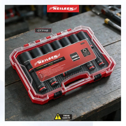 CT7112 - 13pc Deep Impact Socket Set 1/2"DR 10-32mm