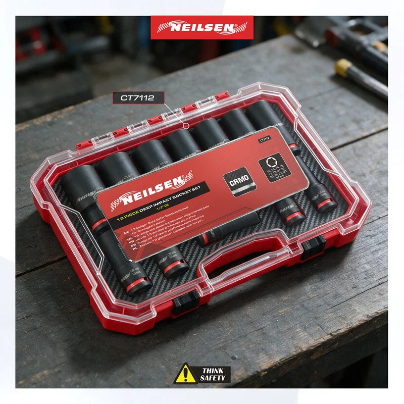 CT7112 - 13pc Deep Impact Socket Set 1/2"DR 10-32mm