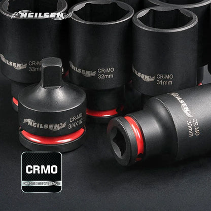 CT7113 - 13pc Jumbo Impact Socket Set 1/2"DR 24-38mm