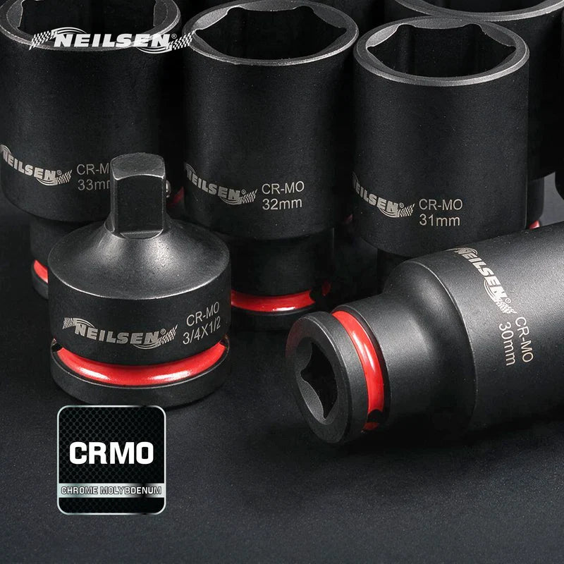 CT7113 - 13pc Jumbo Impact Socket Set 1/2"DR 24-38mm