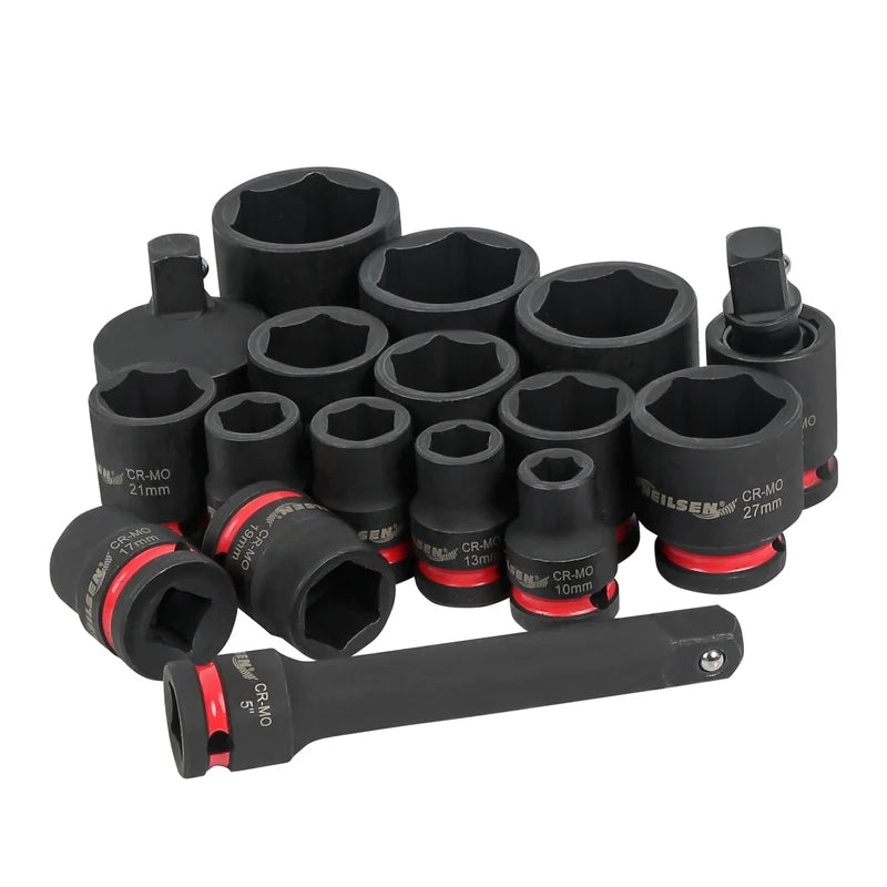 CT7114 - 17pc Impact Socket Set 1/2"DR 10-34mm