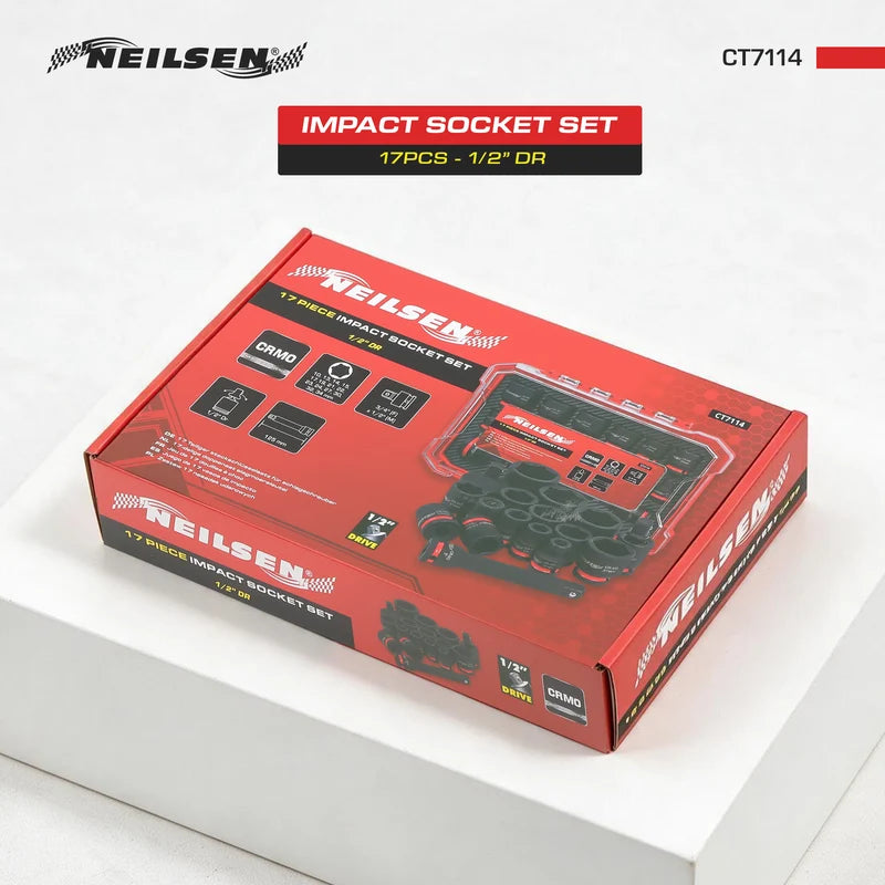 CT7114 - 17pc Impact Socket Set 1/2"DR 10-34mm