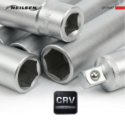 CT7137 - 14pc 3/8 Inch Dr Extra Deep Socket Set  8-19mm