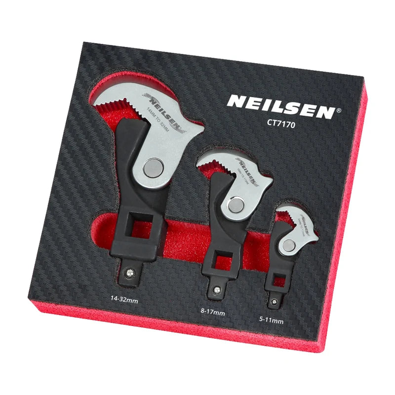 CT7170 -  3pcs Quick Adjustable Wrench Head Set