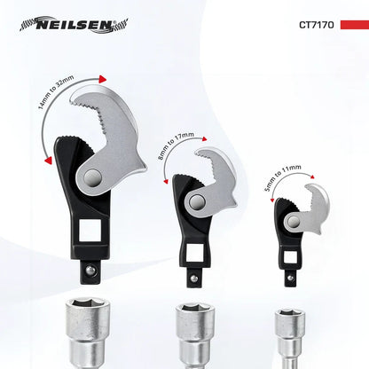 CT7170 -  3pcs Quick Adjustable Wrench Head Set