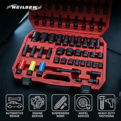 CT7266 - Impact Bit Socket Set 1/2"Dr 67pcs