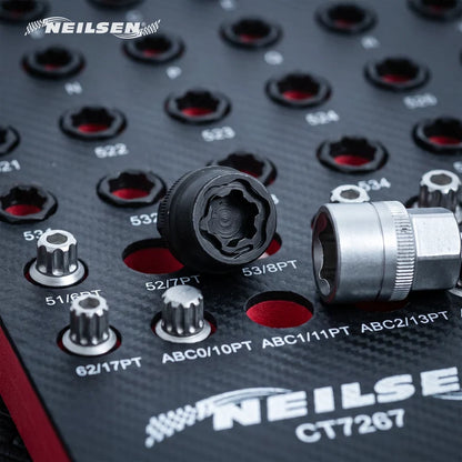 CT7267 - 66pc Master VAG Locking Wheel Nut Key Set