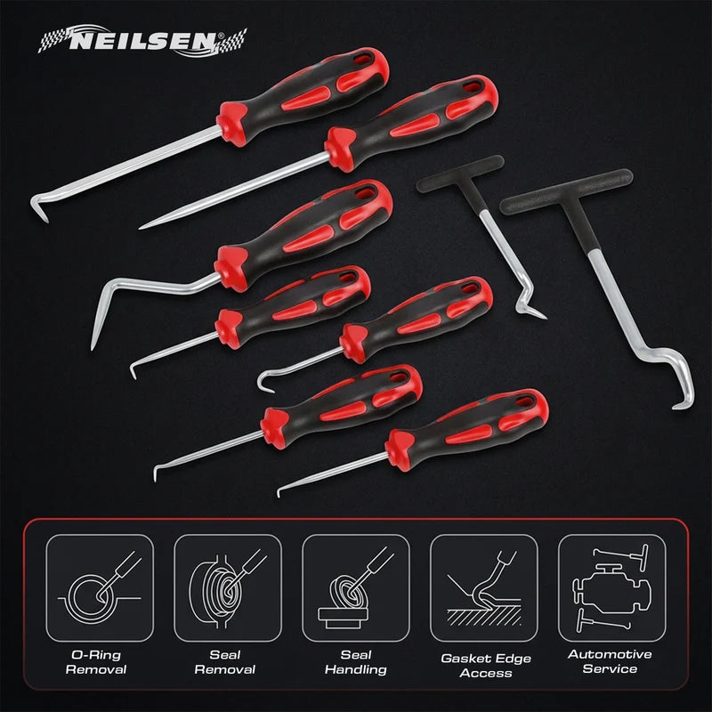 CT7301 - 9pcs Master Hook Tool Set