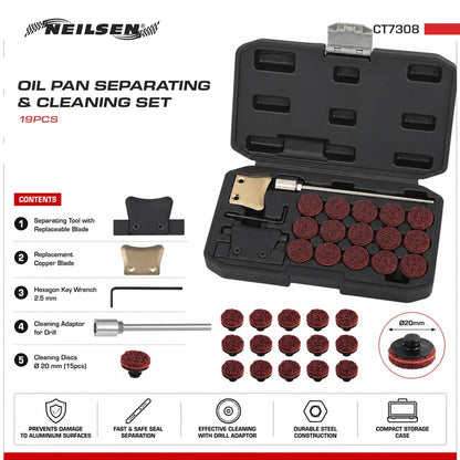 CT7308 - 19pc Oil Pan Separating & Cleaning Set