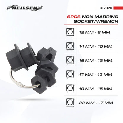 CT7328 - 6pcs Non Marring Socket/Wrench Insert Set