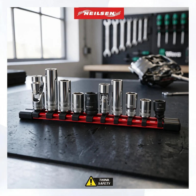 CT7405 - 10pc 12mm Socket Set 1/4" & 3/8" Drive 6 Point