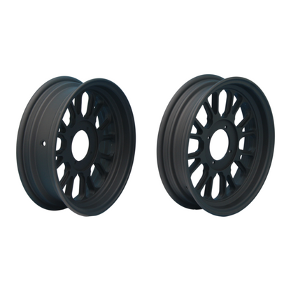 BS1437 MUNK Tubeless Alloy 12 Rims In Black 2.75J & 3.50J