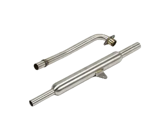 BS3843 - EXHAUST FOR CUB BIKE DOWN SWEPT S/STEEL