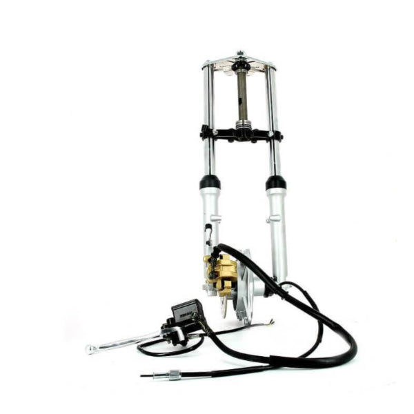 BS0564 - DX 31MM FRONT FORKS WITH DISC BRAKE AND AXLE IN CENTRE OF LEG IN GREY