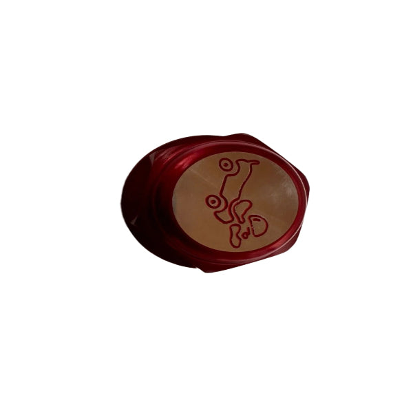 BS2442 - NEW ALLOY TOP YOKE NUT FOR DX IN RED