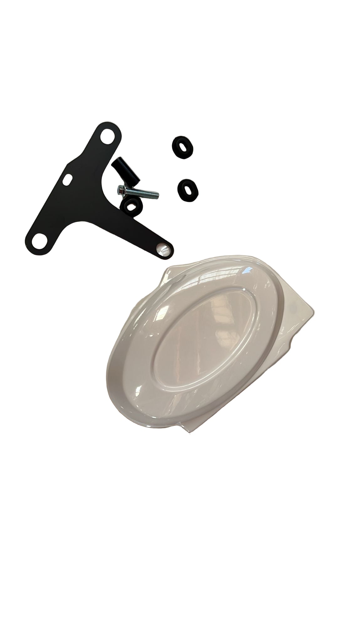 BS2293 - White  Right Hand Side Panel with Bracket