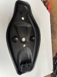 BS2259 - Cub Long Black Seat with Diamond Pattern