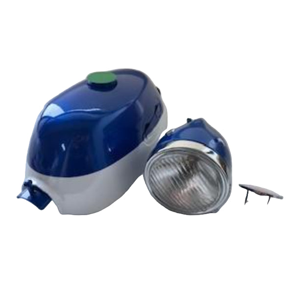 BS2154 - Tank and Small Light for Z50a Bike in Blue/White Small Badge on the Light