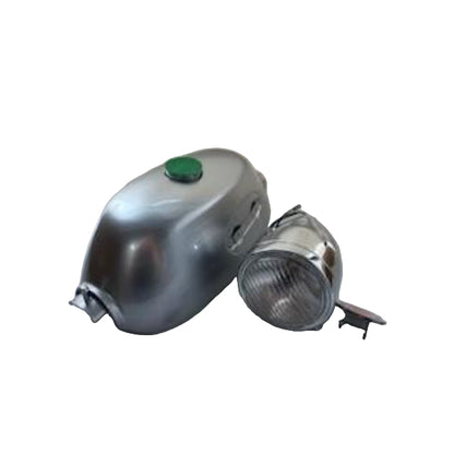 BS2157 - Tank and Small Light for Z50a Bike in Silver Small Badge on the Light