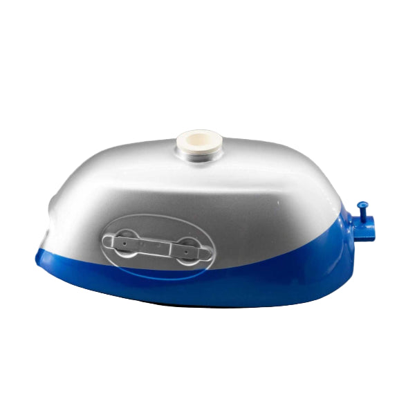 BS2471 - Z50A OVAL BADGE TANK IN SILVER AND BLUE