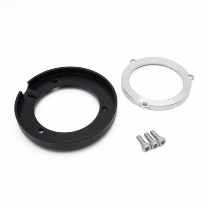 BS3721 - 4 Gear Engine Decoration Cover / Black Exterior & Amp Silver Interior /6061 T6 CNC