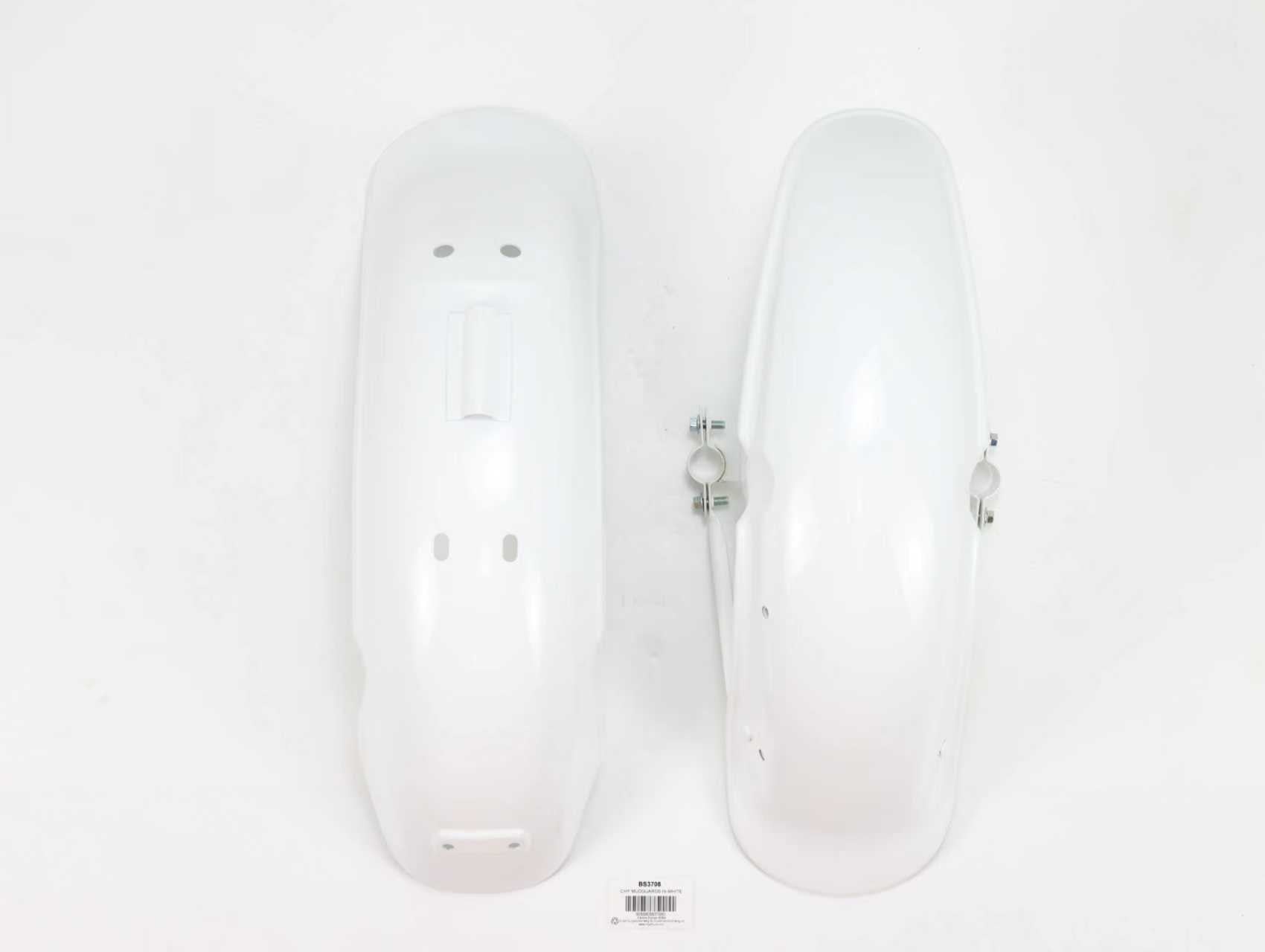 BS3708 - CHY Mudguards In White Front And Rear