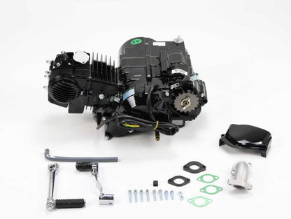BS1596 - YX 140cc Semi Auto 4 Speed Electric Start And Kick Start In Black