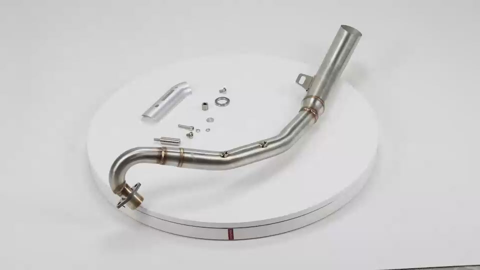 BS3925 - CT70 Exhaust In Black With Chrome Grill With E Mark For 50cc