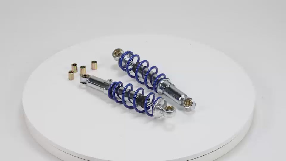 BS2510 - REAR BLUE AND CHROME REAR SHOCKS 280MM