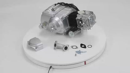 BS4178 - 50CC FULLY AUTOMATIC ENGINE WITH ELECTRIC START IN SILVER