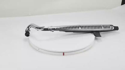 BS3926 - CT70 Exhaust In Black With Chrome Grill With E Mark For 125cc