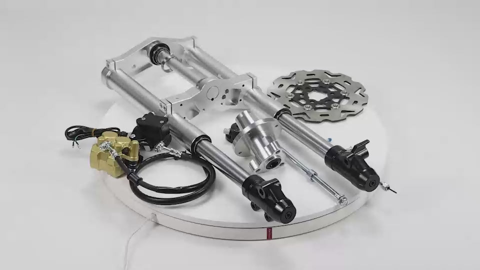 BS3849 - SILVER MUNK USD FORK WITH FLOATING BRAKE DISC