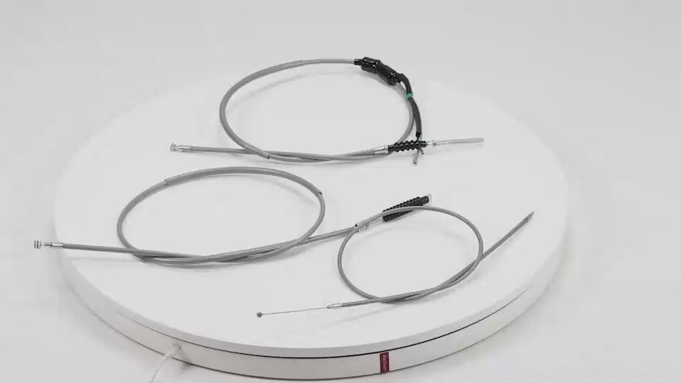 BS2477 - CT70 K1-K3 Style Cable Set Clutch Brake And Throttle Cable Grey