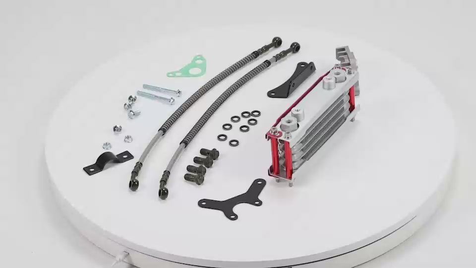 Load video: BS2339 - 3 LAYER OIL COOLER IN RED