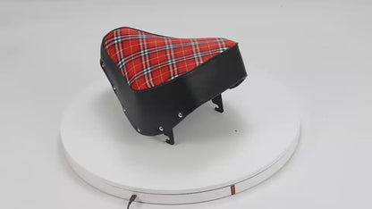 BS3036 - Munk Pear Shape Seat in Red Check