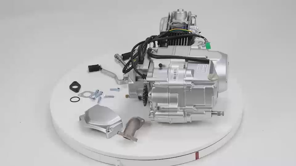 BS3353 - HD Engine 50cc 4 Speed Manual Elec/Kick Silver