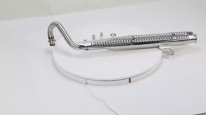 BS3500 - Carbon Performance Dx Upswept S/Steel Exhaust  Fit 50cc to 212cc Engines