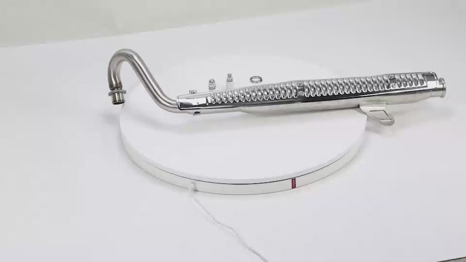 BS3500 - Carbon Performance Dx Upswept S/Steel Exhaust  Fit 50cc to 212cc Engines