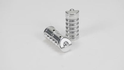BS4131 - VERY HIGH QUALITY CNC FOOT PEGS FOR CT70 AND Z50 IN ALLOY COLOUR