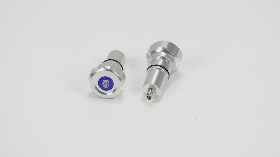 BS4071 - BS4070 - HIGH QUALITY CNC MONKEY 125 SEAT LOCKING BOLT BLUE TOP