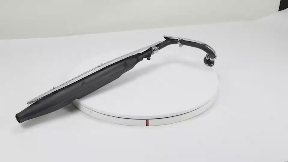 BS3843 - Exhaust For CUB Bike Down Swept S/Steel