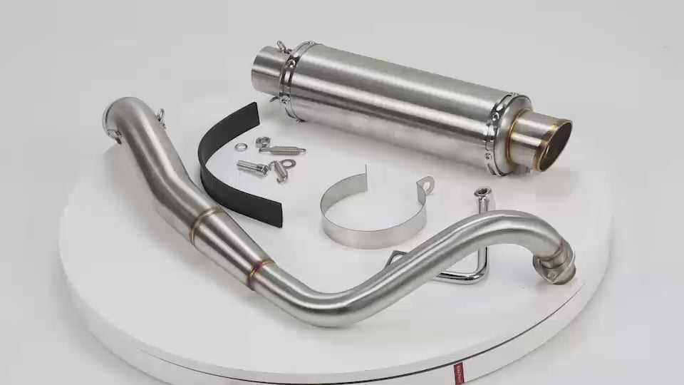 BS1247 - BRUSHED STAINLESS STEEL DOWN SWEPT EXHAUST