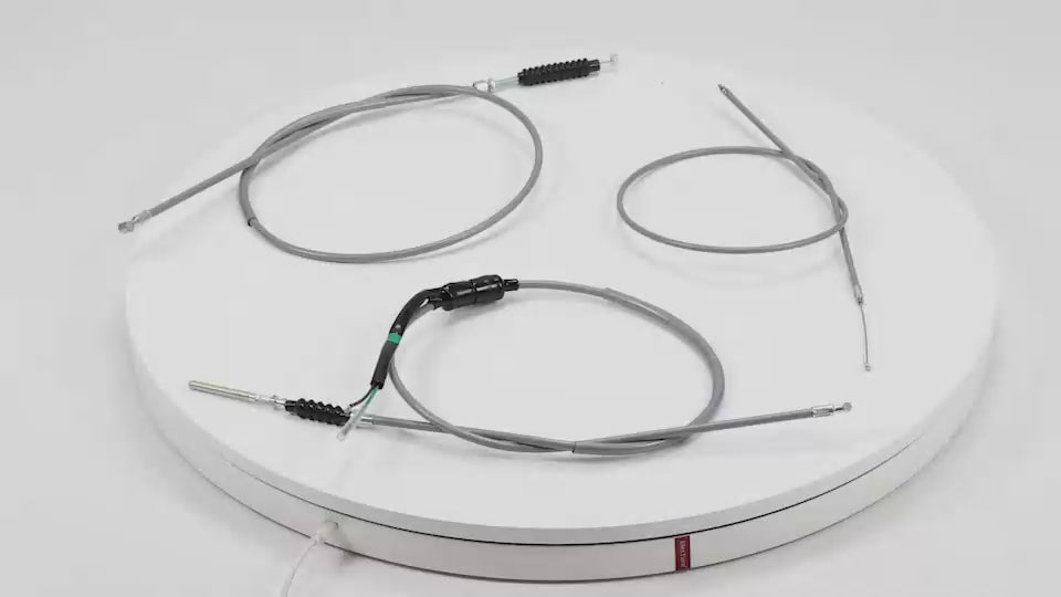 BS2478 - CT70 K0 Style Cable Set Clutch Brake And Throttle Cable Grey